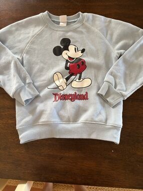 Vintage Disney Light Blue Mickey Mouse Disneyland Sweatshirt